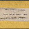 Jerome's Park. Grand Stand, front view.