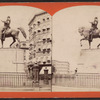 Equestrian statue of Washington at the Washington Square.