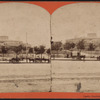 Castle Garden, New York [view of grounds, horse drawn carriages in foreground].