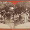 Castle Garden, New York [walkway with people and benches].