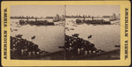 The winning boat passing the judge's boat, July 4, 1860.