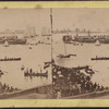 Ships in New York harbor.