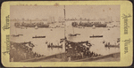Ships in New York harbor.