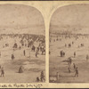 Crowd leaving the ground after the Regatta, July 4th, 1859.