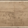 Crowd leaving the ground after the Regatta, July 4th, 1859.