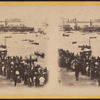Fourth of July in and about New York. Scence from the Castle Garden previous to the Regatta, July 4th, 1860.