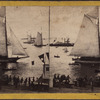 Scene on the Bay previous to the Regatta, Jul 4th, 1860.