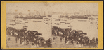 Animated scene. The shore crowded with spectators, and the water crowded with boats and sailing vessels, July 4th, 1860.