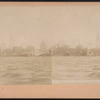 N.Y. City skyscrapers form North River.