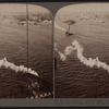 New York Harbor, looking south-west from Brooklyn Bridge to Liberty statue, New York City, U.S.A.