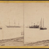 Russian frigate, government transport, and schooner, North River.