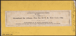 Steamboat for Albany, Pier No. 16 N. R. New York City.