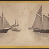 Bay view, from Battery, N.Y. Schooner under way.