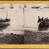 French Man-of-War's boat landing at the Battery, N.Y.