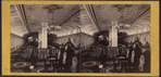 Saloon of the steamer "Bristol," from aft looking forward.