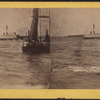 Ferry boats in New York Harbor.