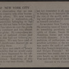 Home again! New York City.