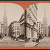 Wall Street and Trinity Church.