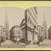 Wall Street and Trinity Church, N.Y.