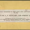 Residence of A.T. Stewart, 34th Street and 5th Ave.