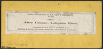 Astor Library, Lafayette Place.