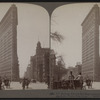 The Famous Flatiron Building -- most remarkable commercial building in the World, New York.