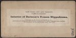 Interior of Barnum's Roman Hippodrome.