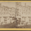 Barnum's Museum in ice. Fire 1868.