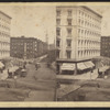 The Fifth Avenue Hotel and the Worth Monument from the Balcony of St. Germains.
