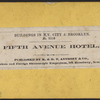 Fifth Avenue Hotel.