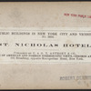 St. Nicholas Hotel.