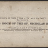Dining Room of the St. Nicholas Hotel.