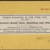 A.T. Stewart's Retail Store, Broadway and 10th Street.
