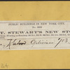 A.T. Stewart's New Store.