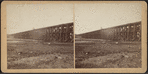 Railroad tresle bridge, between 100th & 116th Streets on Fourth Avenue, New York. (View looking south, from 108th St., about one-sixth of the whole bridge.)