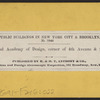 The National Academy of Design, corner of 4th Avenue and 23rd Street.