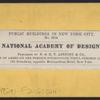 National Academy of Design.