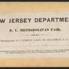 New Jersey Department, N.Y. Metropolitan Fair.