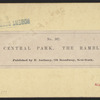 Central Park. The Ramble.