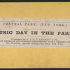 Music day in the park.