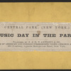 Music day in the park.