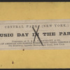Music day in the park.