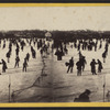 Skating scene in Central Park, winter 1866.