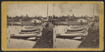 Front of the Esplanade, and pleasure boats on the lake.