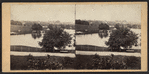 The Lake, with the Bow Bridge in the distance.