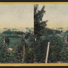 From Walk near the Artists Gate, 6th Ave. and 59th St. looking east, the old Arcenal in the distance.