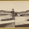 View of the Bow Bridge, Central Park.