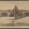 View of a stone bridge.