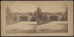 View of a stone bridge.