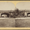 Bridge No. 11, Central Park, with the Arsenal in the distance.